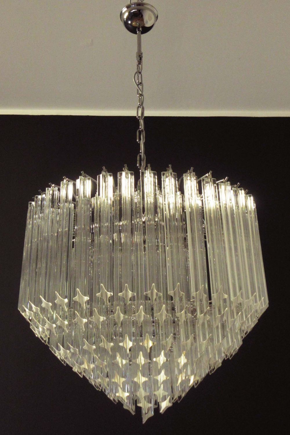 Contemporary Art Quadriedri Prism Chandelier - view 8 | vexalamps