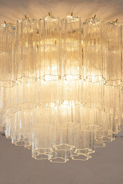 Clear Art Glass Tronchi Ceiling Light - view 5 | vexalamps