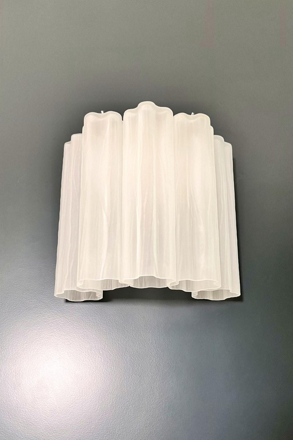 Frosted white Art glass tube wall Lamp - view 5 | vexalamps