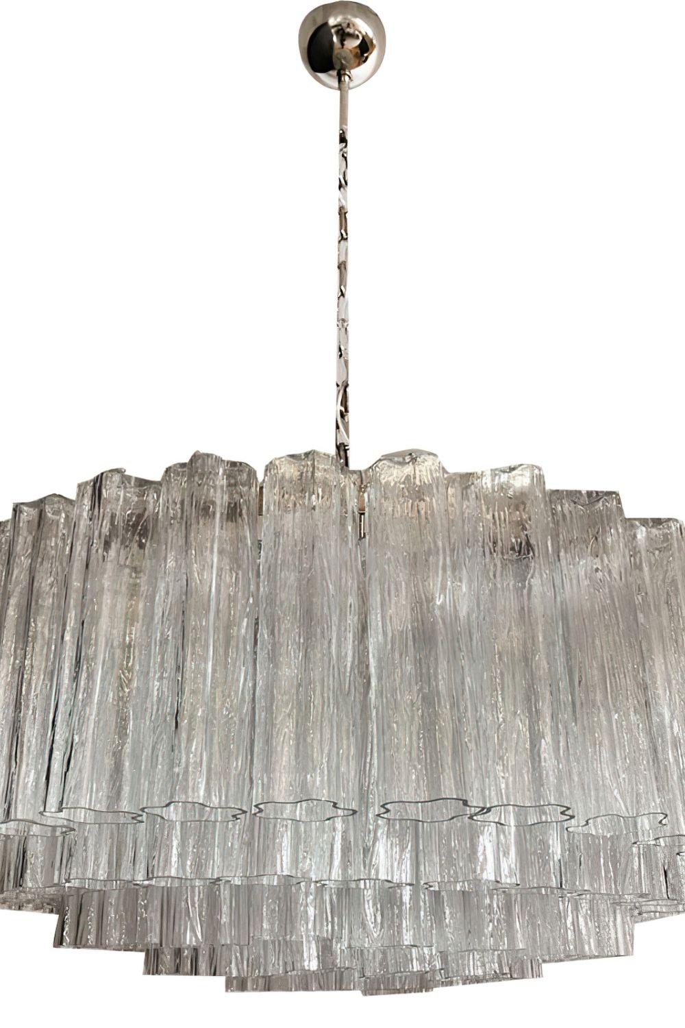 Handcrafted Art Crystal Tube Ceiling Light - view 11 | vexalamps