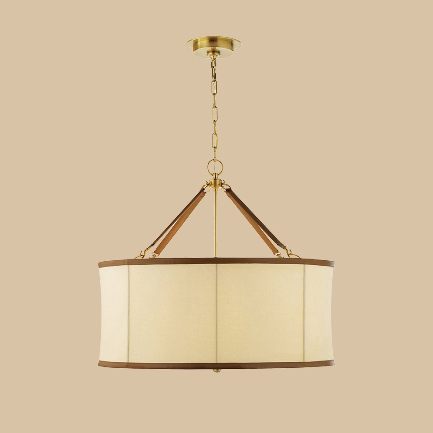 Fabric Drum Pendant Chandelier