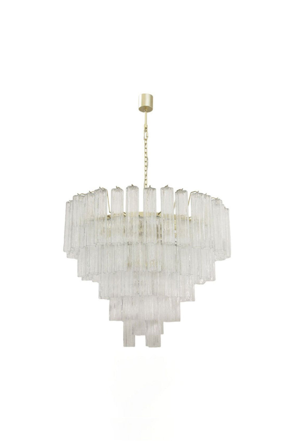 1990s Tronchi Art Glass Cascade Chandelier | vexalamps