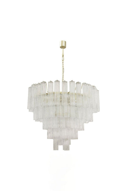 1990s Tronchi Art Glass Cascade Chandelier | vexalamps