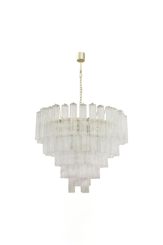 1990s Tronchi Art Glass Cascade Chandelier | vexalamps