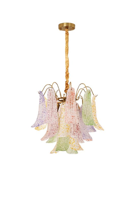 Mazzega Art colorful glass chandelier | vexalamps