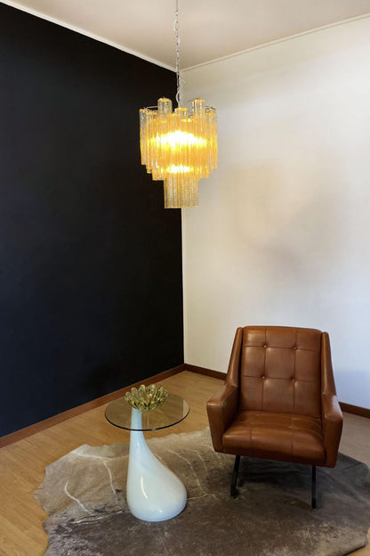Amber Art Crystal Tube Chandelier - view 2 | vexalamps