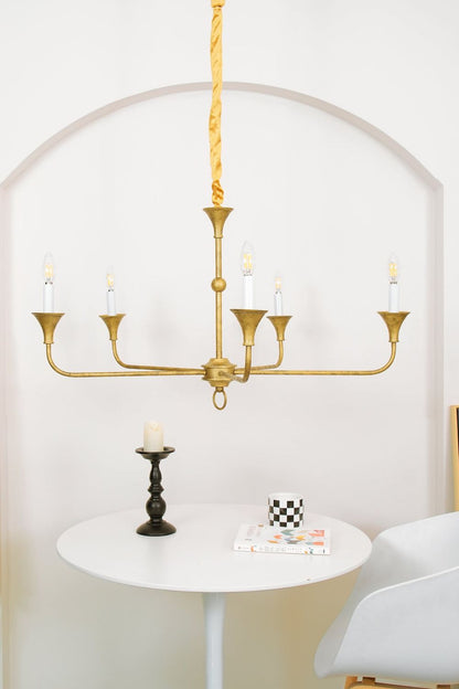 Rustic Vintage Cecil Chandelier - view 3 | vexalamps