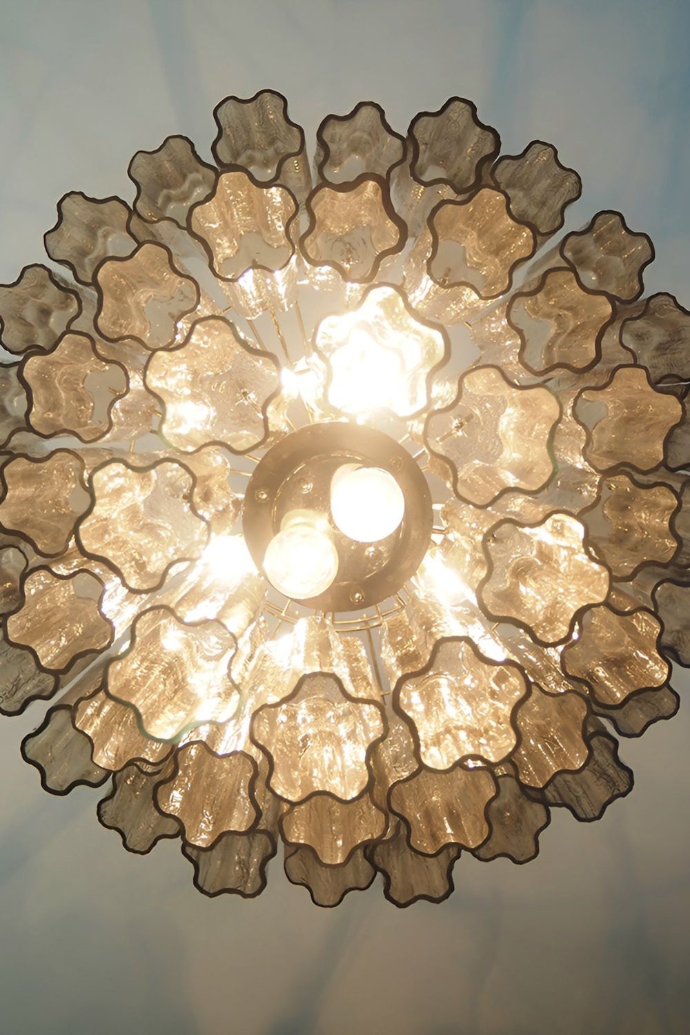 Smoked three-tier Art chandelier - view 11 | vexalamps