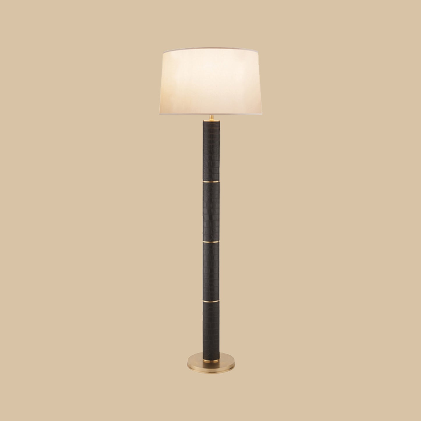 Modern Black Column Floor Lamp