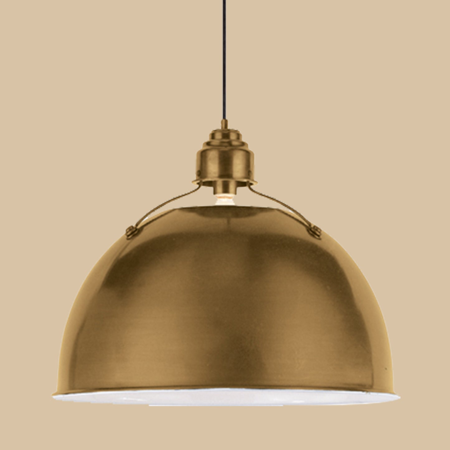 Brass Dome Pendant Light