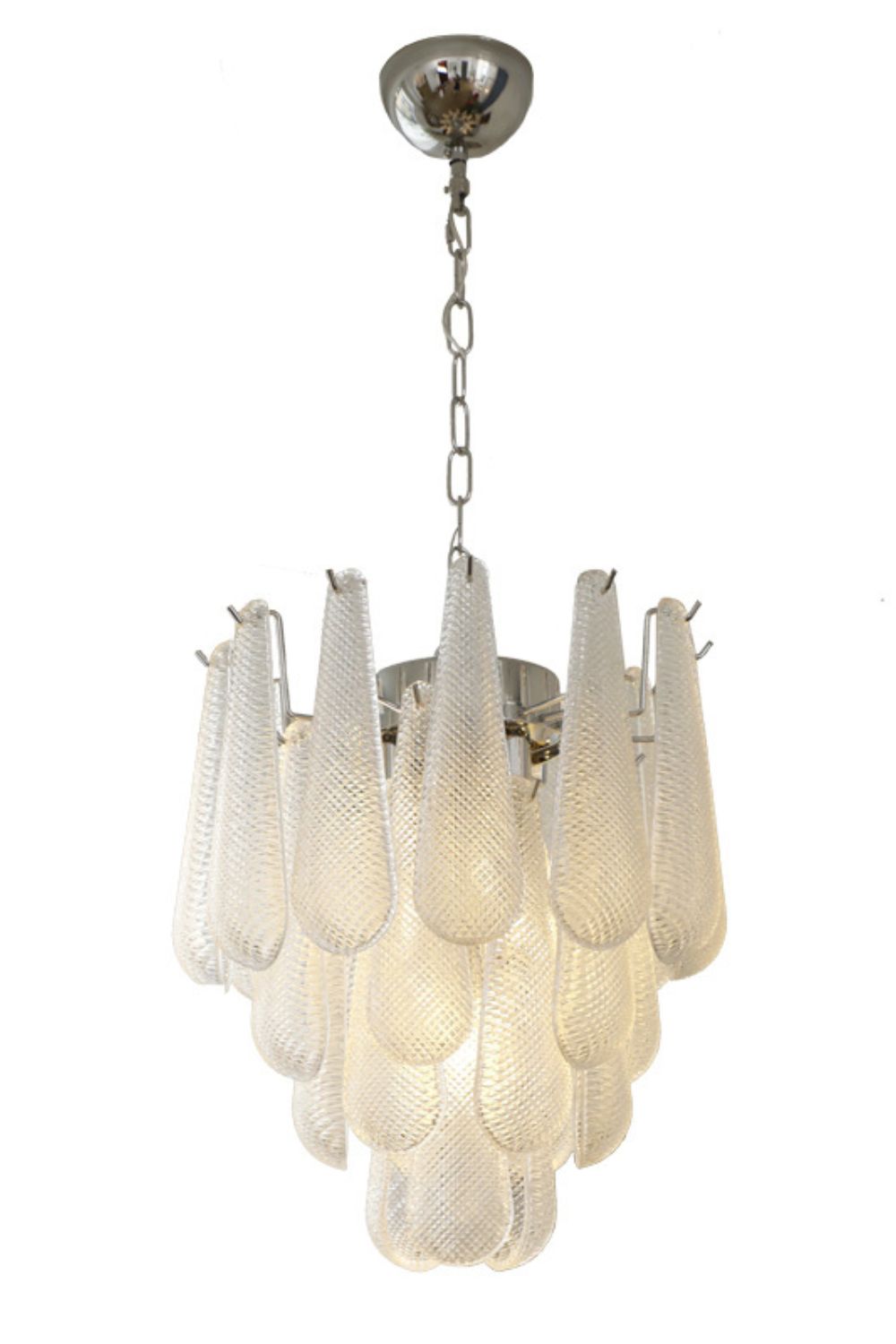 Murano Honeycomb Glass Chandelier - vexalamps