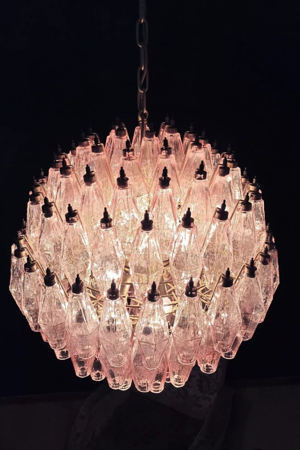 Vintage Art Sphere Chandelier - view 14 | vexalamps