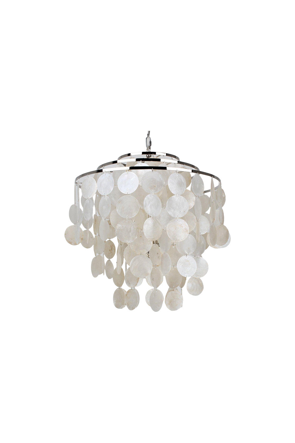 Modern Tiered Capiz Shell Chandelier | vexalamps