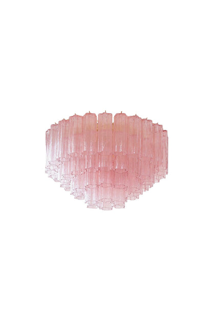 Large Pink Art Glass Tronchi Ceiling Light | vexalamps