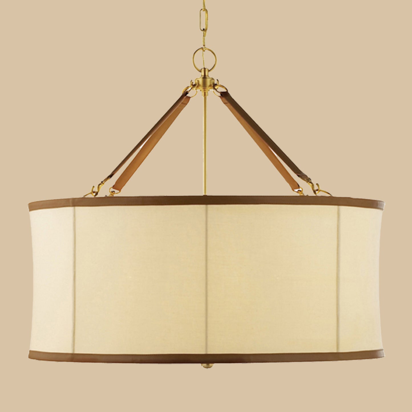Fabric Drum Pendant Chandelier
