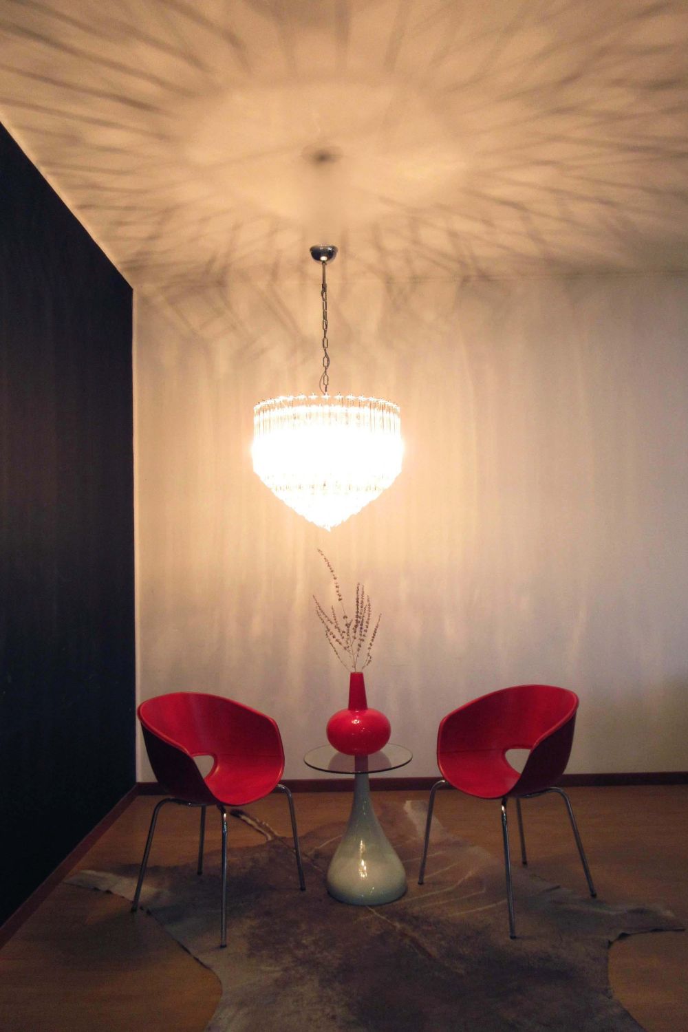 Contemporary Art Quadriedri Prism Chandelier - view 2 | vexalamps