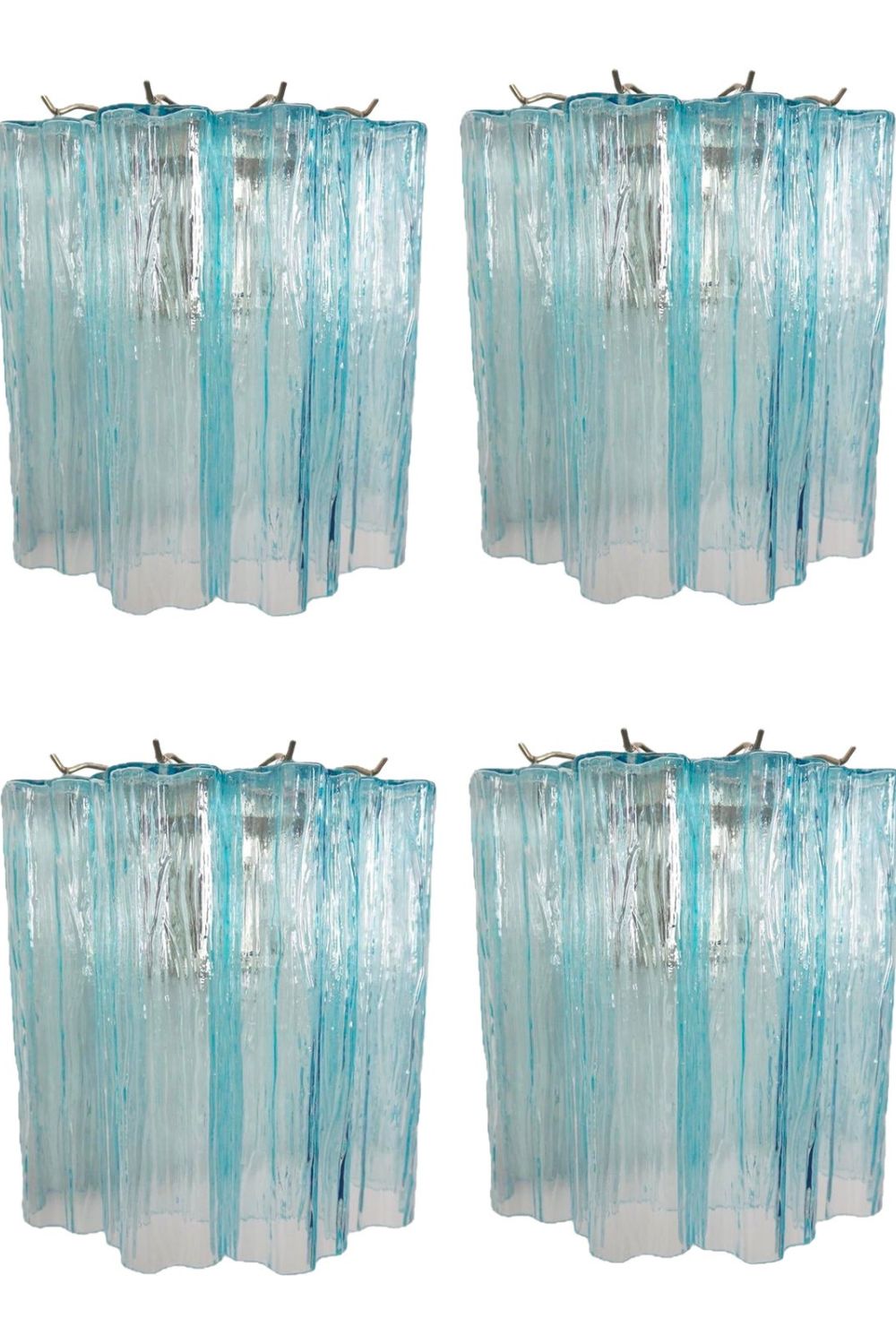 Blue Art Glass Tube Wall lamp - view 9 | vexalamps