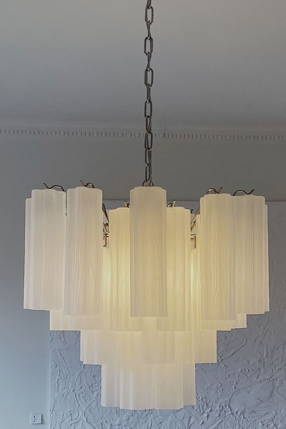Art Opal Tube  Chandelier - 36 tubes - view 6 | vexalamps