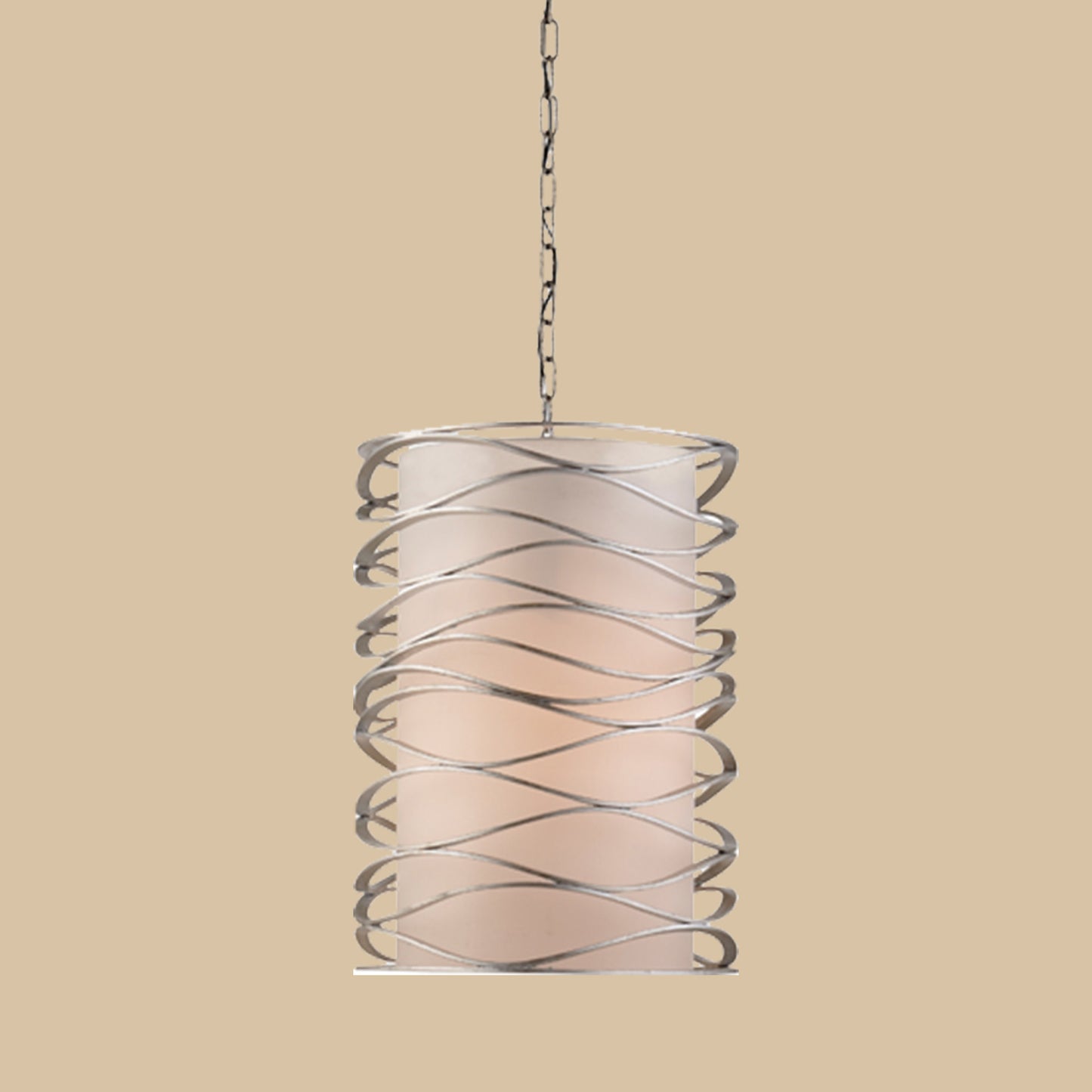 Modern Spiral Drum Pendant Light