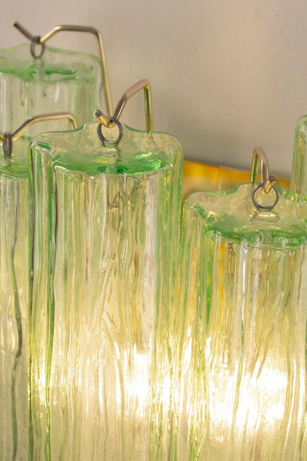 Bright Green Art Glass Wall Lamp - view 11 | vexalamps