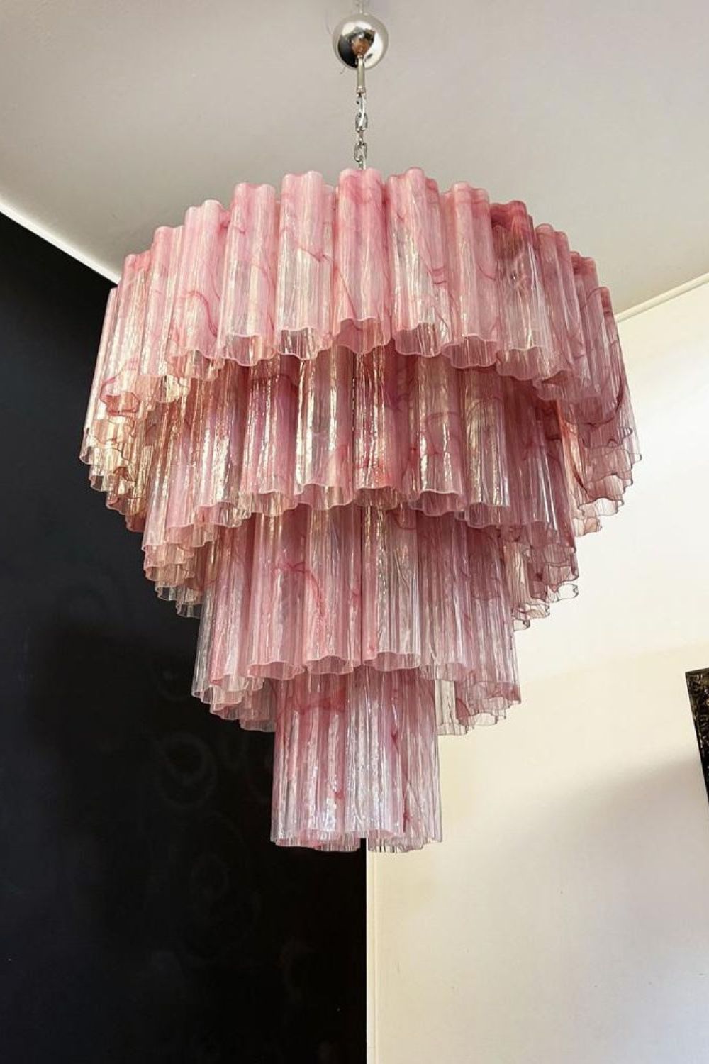 Art red cloud glass multi-layer chandelier - view 10 | vexalamps