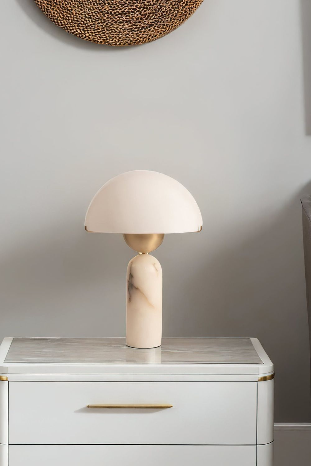 Elegant Sphere Alabaster Table Light - view 7 | vexalamps