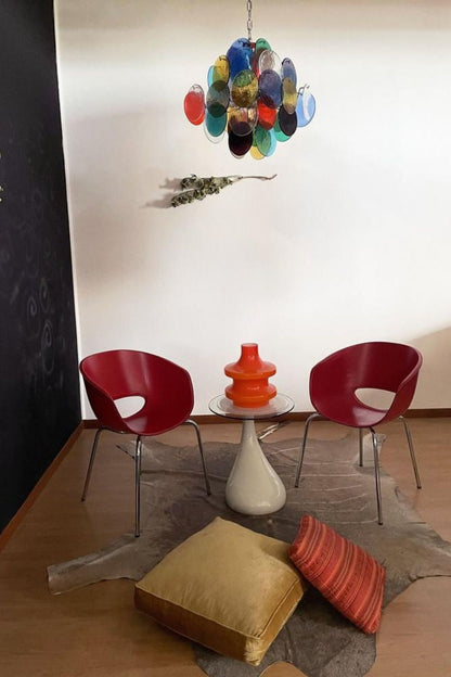 Art Glass Disc Pendant Light - view 4 | vexalamps