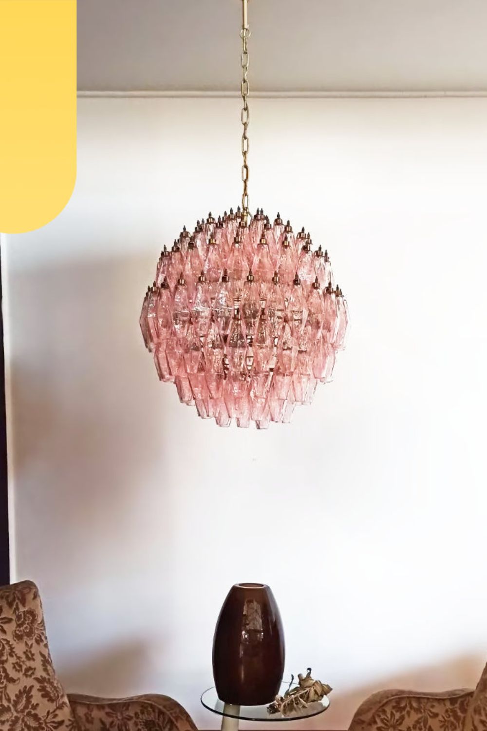 Vintage Art Sphere Chandelier - view 6 | vexalamps