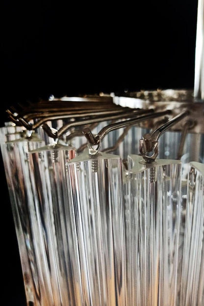 Transparent Art Glass Prism Tiered Chandelier - view 8 | vexalamps