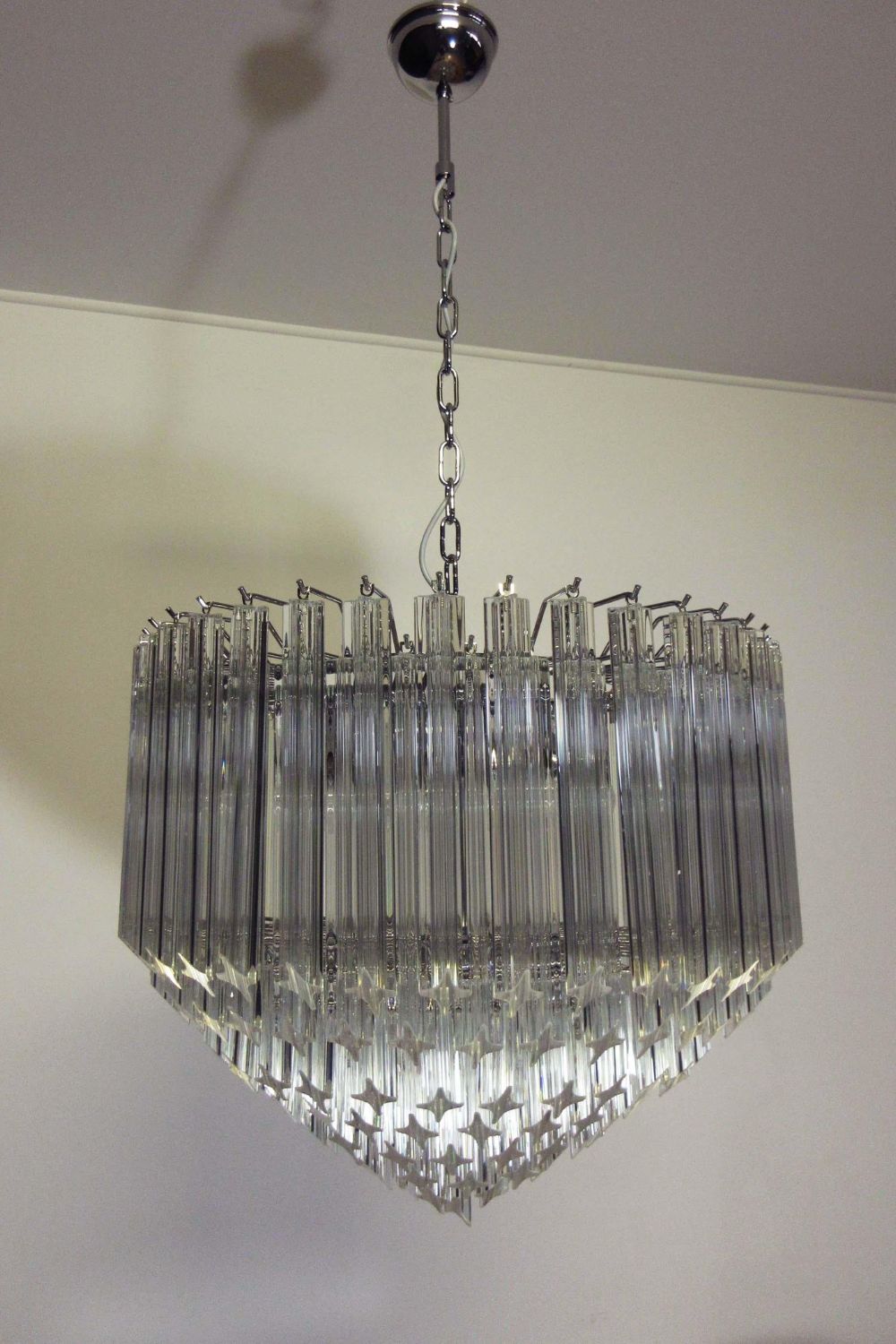 Contemporary Art Quadriedri Prism Chandelier - view 9 | vexalamps