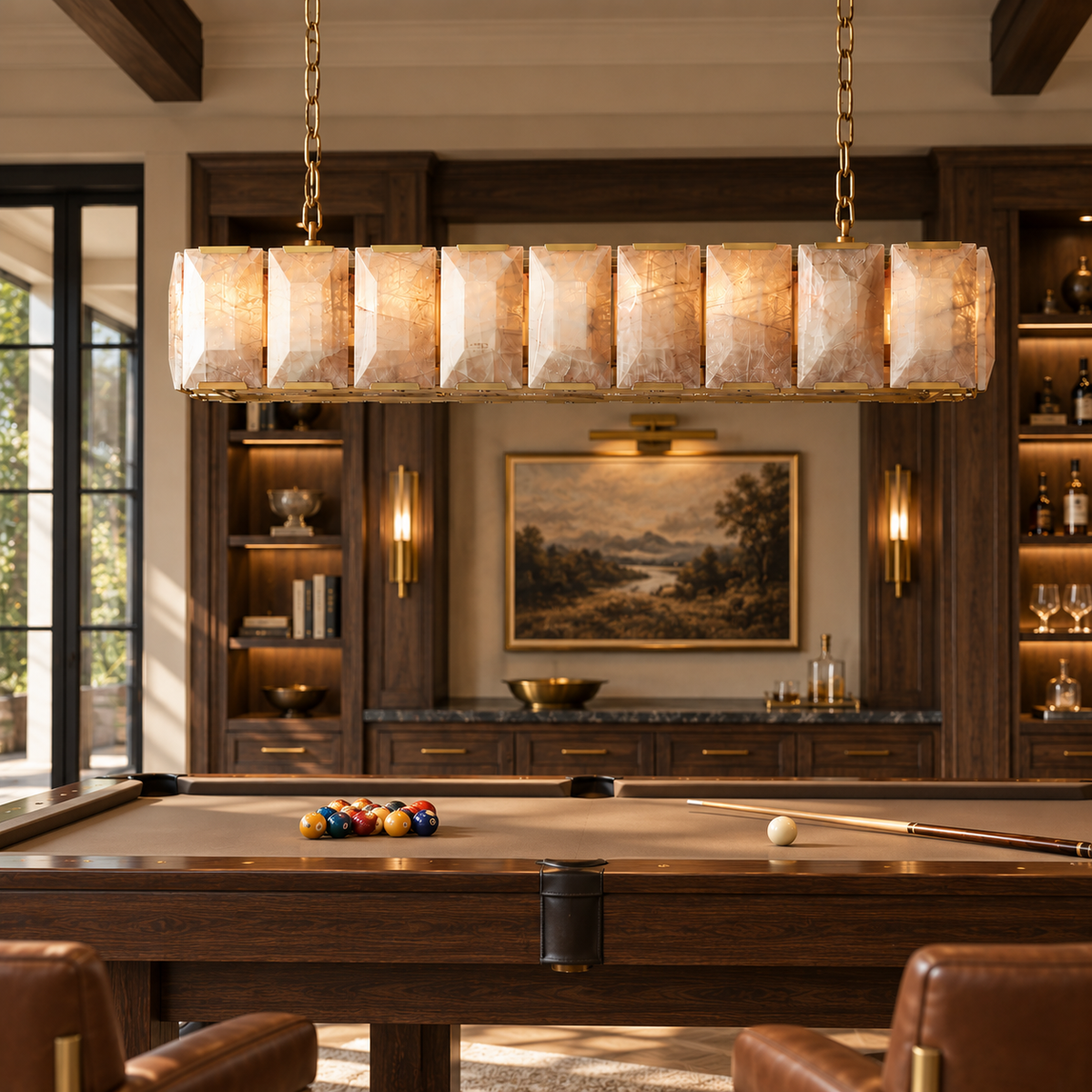Hadilor Calcite Rectangular Chandelier