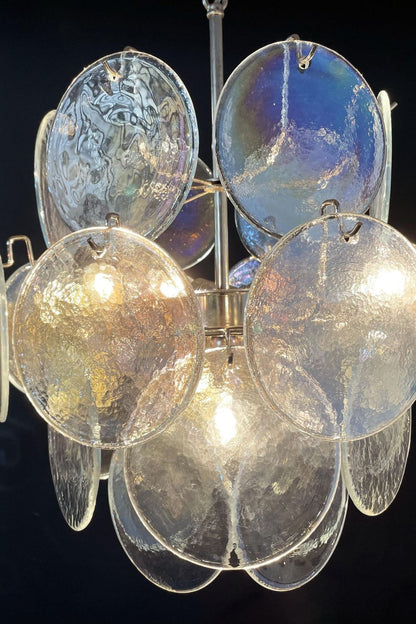 Iridescent Mid-Century Modern Art Chandelier - view 7 | vexalamps
