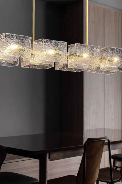 long water ripple Chandelier - view 3 | vexalamps
