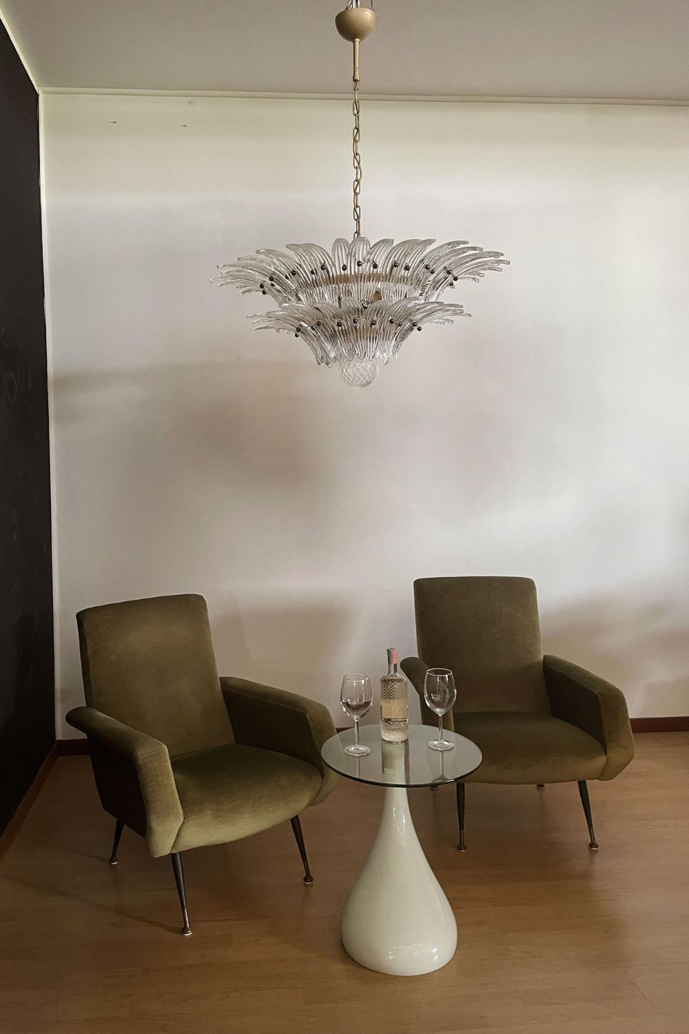 Original Art Palmette Crystal Chandelier - view 6 | vexalamps