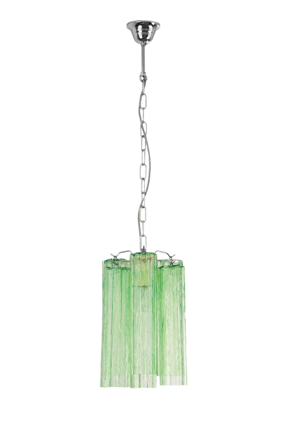 Italian Green Glass Tube Chandelier | vexalamps
