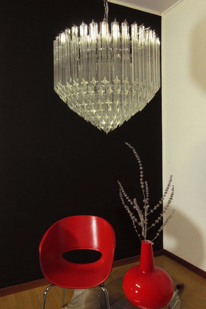 Contemporary Art Quadriedri Prism Chandelier - view 7 | vexalamps