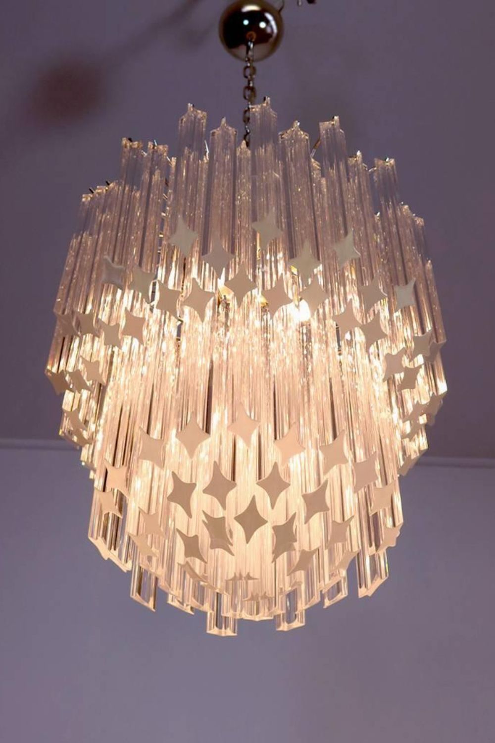 Venini Style Art Quadriedri Chandelier - view 9 | vexalamps