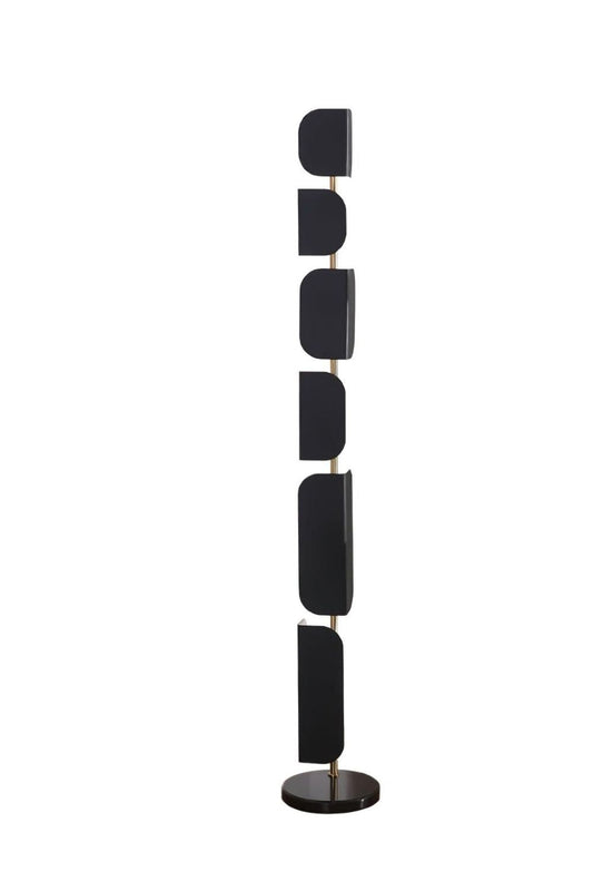 Leagan Stacked Panel Modern Floor Light | vexalamps