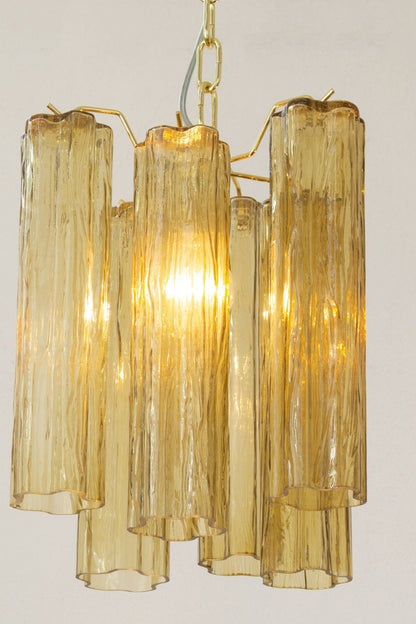 Amber Art Tronchi Glass Pendant Light - view 4 | vexalamps
