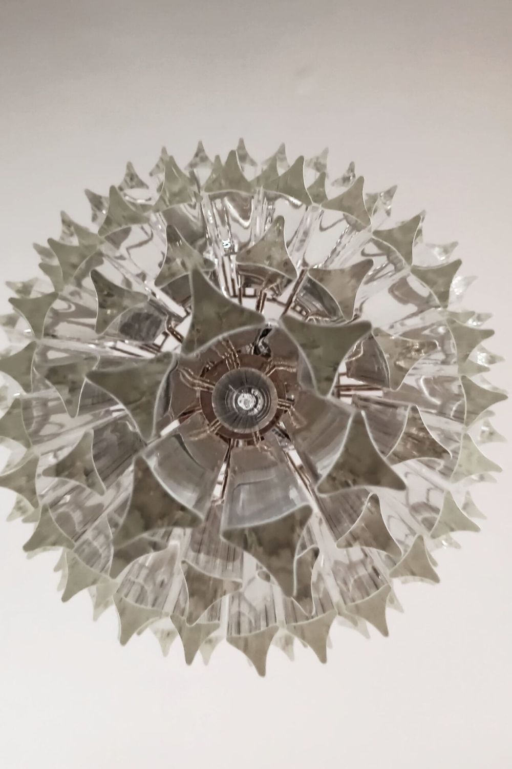 Transparent Art Glass Prism Tiered Chandelier - view 9 | vexalamps