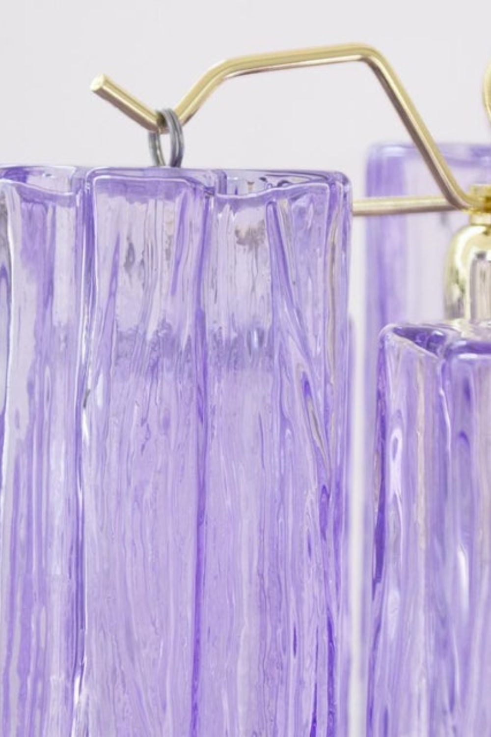 Italian Art Style Purple Tronchi Chandelier - view 13 | vexalamps
