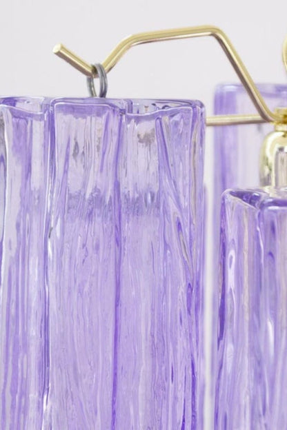 Italian Art Style Purple Tronchi Chandelier - view 13 | vexalamps