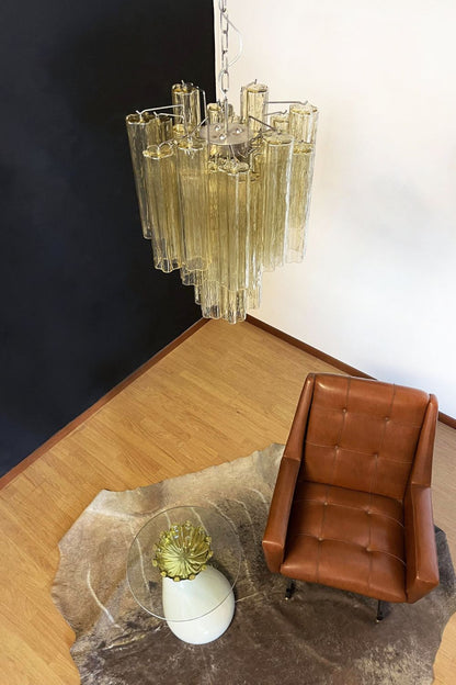 Amber Art Crystal Tube Chandelier - view 6 | vexalamps