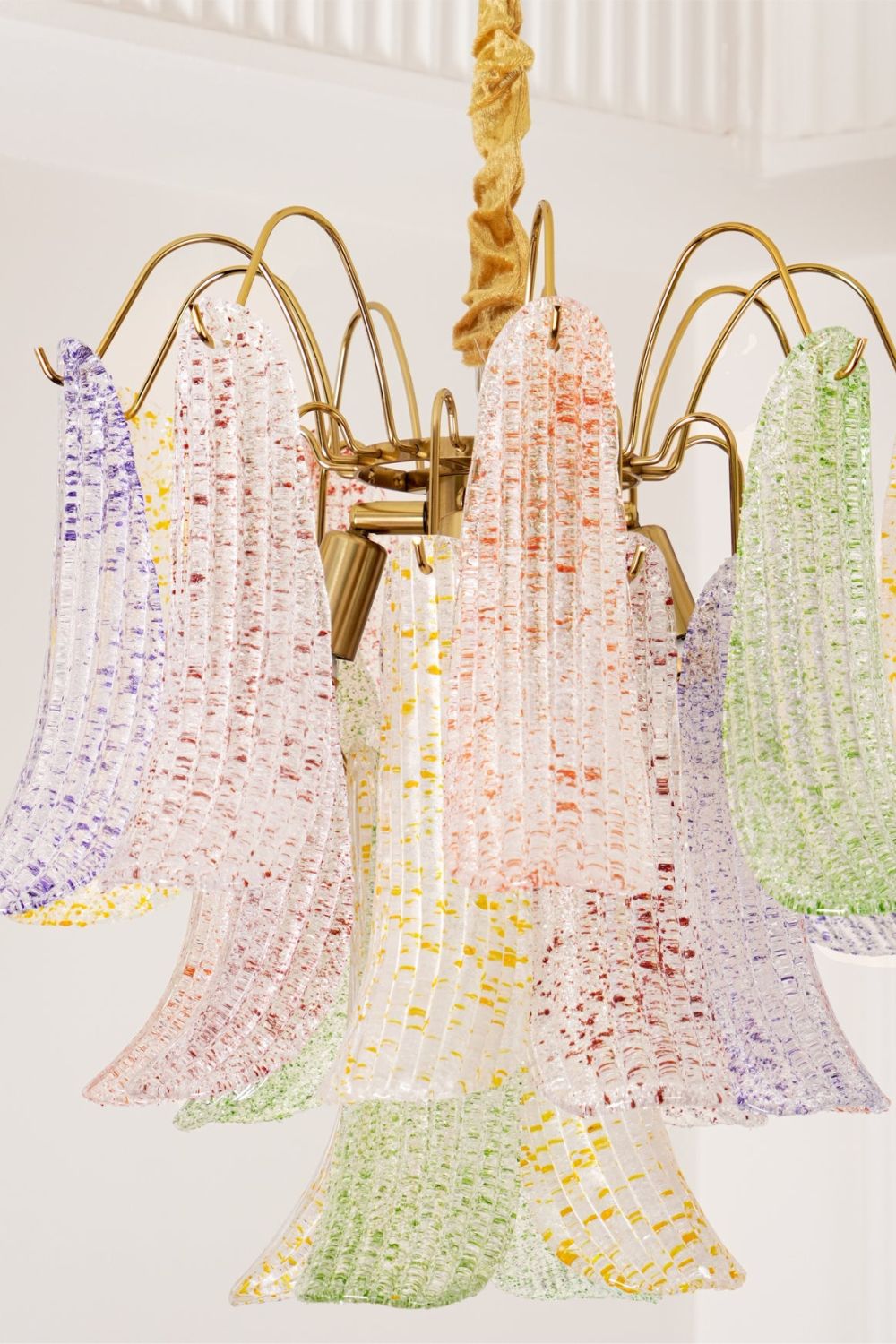 Mazzega Art colorful glass chandelier - view 9 | vexalamps