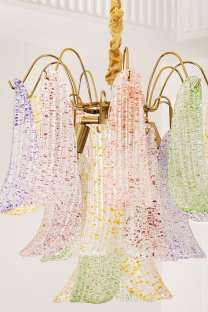 Mazzega Art colorful glass chandelier - view 9 | vexalamps