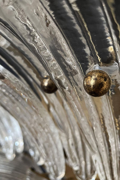 Italian Art Three-Tiered Palmette Chandelier - view 12 | vexalamps