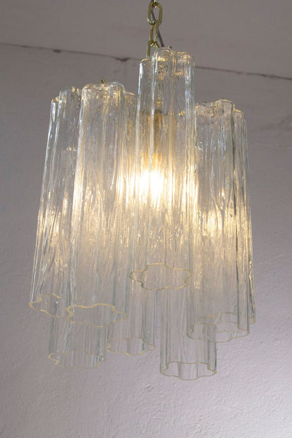 Vintage Art Glass Tronchi Pendant Light - view 7 | vexalamps