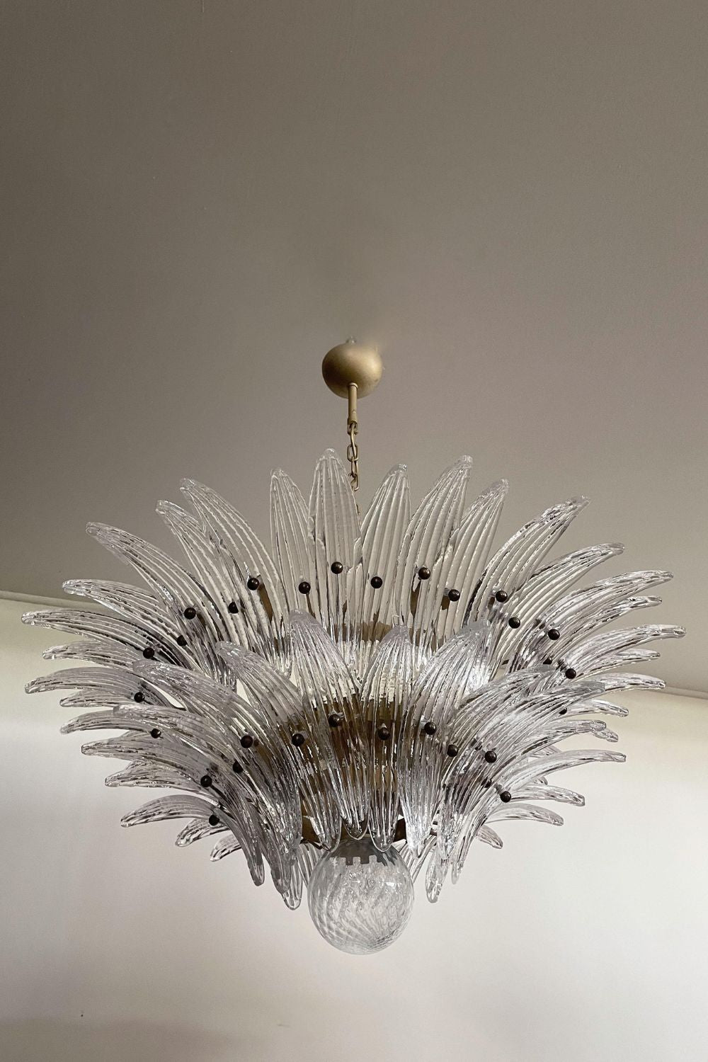 Original Art Palmette Crystal Chandelier - view 8 | vexalamps