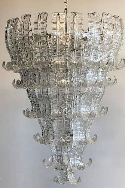 Grand Art Felci Leaf Glass Chandelier - view 10 | vexalamps