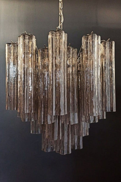 Smoked Art Glass 36-Tube Chandelier - view 8 | vexalamps